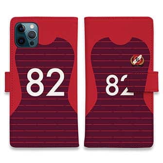 WIDE【手帳型】鹿島高校サッカー部 ユニフォーム 背番号82