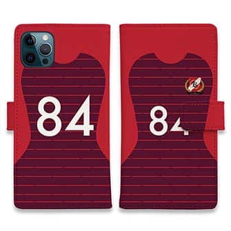 WIDE【手帳型】鹿島高校サッカー部 ユニフォーム 背番号84