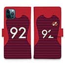 WIDE【手帳型】鹿島高校サッカー部 ユニフォーム 背番号92