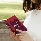 WIDE【手帳型】鹿島高校サッカー部 ユニフォーム 背番号92