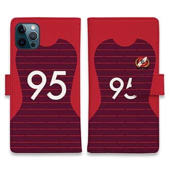 WIDE【手帳型】鹿島高校サッカー部 ユニフォーム 背番号95