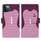 WIDE【手帳型】鹿島高校サッカー部 GKユニフォーム（ピンク） 背番号1