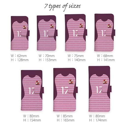 WIDE【手帳型】鹿島高校サッカー部 GKユニフォーム（ピンク） 背番号17