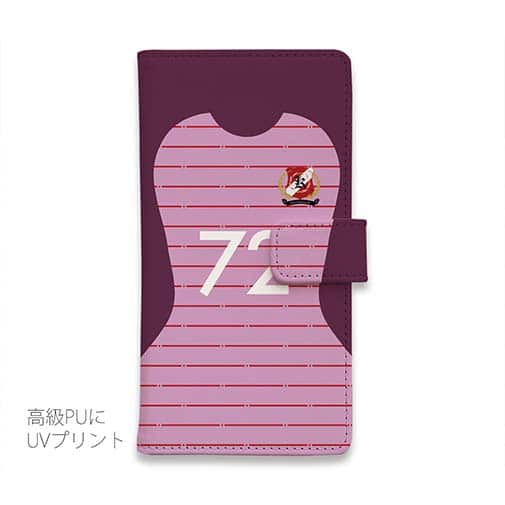WIDE【手帳型】鹿島高校サッカー部 GKユニフォーム（ピンク） 背番号72