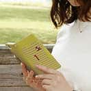 WIDE【手帳型】鹿島高校サッカー部 GKユニフォーム（ピンク） 背番号1