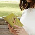 WIDE【手帳型】鹿島高校サッカー部 GKユニフォーム（ピンク） 背番号17