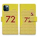 WIDE【手帳型】鹿島高校サッカー部 GKユニフォーム（ピンク） 背番号72