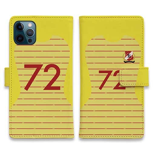 WIDE【手帳型】鹿島高校サッカー部 GKユニフォーム（ピンク） 背番号72