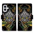 【彫姫】【手帳型】【Stick Case】般若　和彫りデザイン