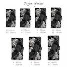 【彫姫】【手帳型】【Stick Case】唐獅子牡丹　和彫りデザイン