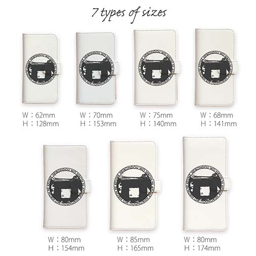 WIDE【手帳型】赤門デザイン