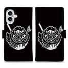 【彫姫】【手帳型】弁慶達磨（ブラック）