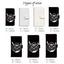 【彫姫】【手帳型】弁慶達磨（ブラック）