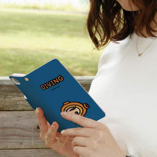 【手帳型】【ワカボンド】WAKAMAKAシリーズ ダイバータン