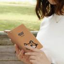 【手帳型】【ワカボンド】WAKAMAKAシリーズ 猫のチャトラニャ