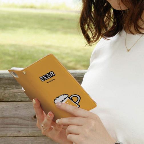 【手帳型】【ワカボンド】WAKAMAKAシリーズ ビールのビアビルン