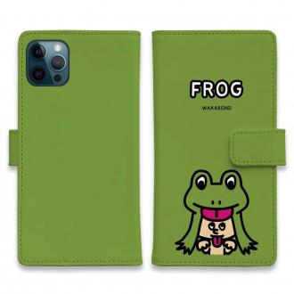 【手帳型】【ワカボンド】WAKAMAKAシリーズ カエルのケロベエ
