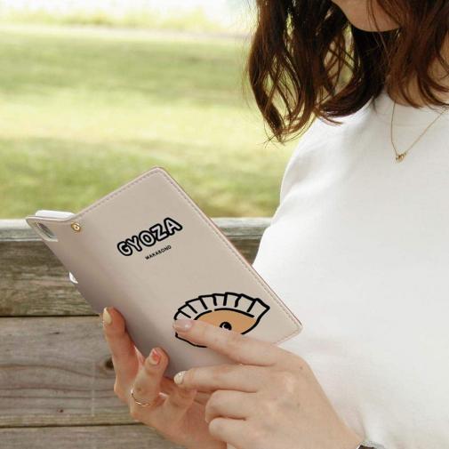 【手帳型】【ワカボンド】WAKAMAKAシリーズ 餃子のギョウザタン