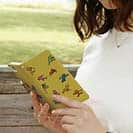 【手帳型】思斉中陸上部 ロゴ入りスマホケース イエロー