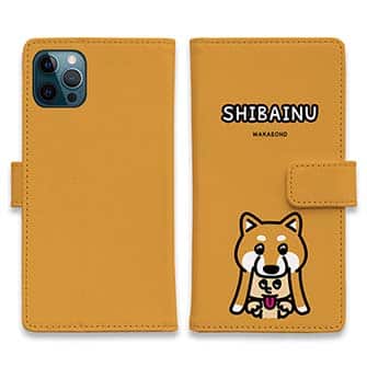 【手帳型】【ワカボンド】WAKAMAKAシリーズ 赤柴犬かぶりものとシバアカ
