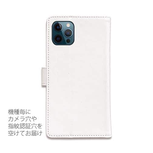 【手帳型】【ワカボンド】WAKAMAKAシリーズ 白柴犬かぶりものとシバシロ