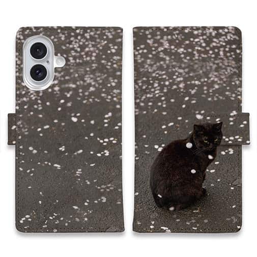 【手帳型】【猫折れ】花の塵ゆく