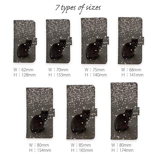 【手帳型】【猫折れ】花の塵ゆく