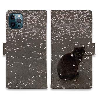 【手帳型】【猫折れ】花の塵ゆく