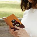 【手帳型】【ワカボンド】WAKAMAKAシリーズ アフロくんとハンバーガーペロリ