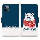 【手帳型】シロクマさんとマフラー(wakat)