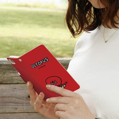 【手帳型】【ワカボンド】WAKAMAKAシリーズ タコチュ