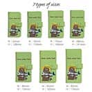 【手帳型】【釣りざんまい】クマさんサケ釣りを楽しむ