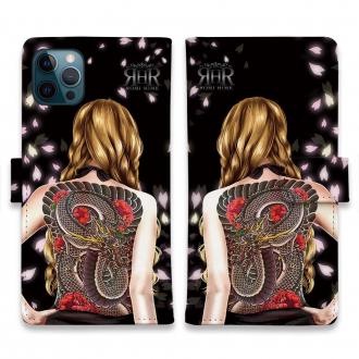 【ROMI HIME】【手帳型】彫青 牡丹 和柄 桜 女