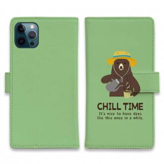 【手帳型】クマさんのチルタイム_カラフル(wakat)