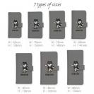 【手帳型】【ワカボンド】WAKAMAKAシリーズ 柴犬スケボー_黒柴