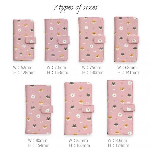 【手帳型】柴犬いっぱい(wakat)