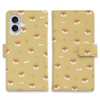 【手帳型】柴犬いっぱい_赤柴(wakat)