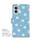 【手帳型】柴犬いっぱい_白柴(wakat)