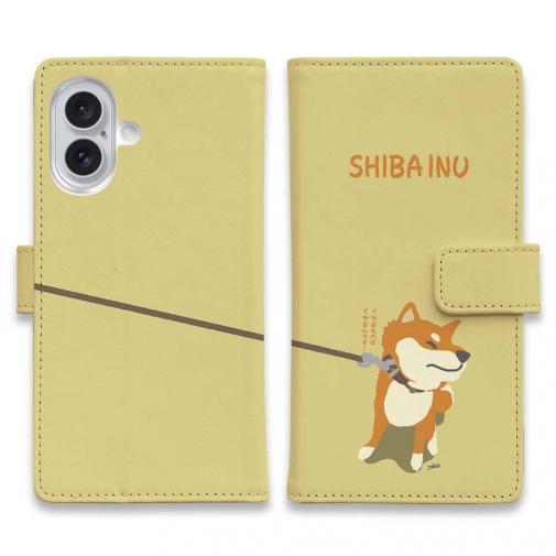 【手帳型】イヤイヤ柴犬_彩色【赤柴】(wakat)