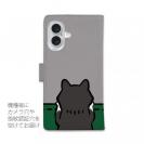 【手帳型】何か気になる柴犬_黒柴(wakat)