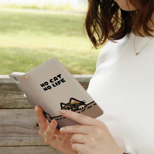 【手帳型】何か気になるサビ猫(wakat)