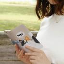 【手帳型】サカナもってワーイなネコ_三毛猫(wakat)