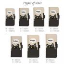 【手帳型】サカナもってワーイなネコ_黒猫(wakat)