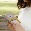 【手帳型】サカナもってワーイなネコ_茶白猫(wakat)