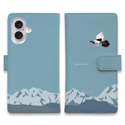 【手帳型】【FISH MAN】山シリーズ「雷鳥/夏のオス・たそがれ」