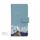 【手帳型】【FISH MAN】山シリーズ「雷鳥／冬のオス　遠き雪山」