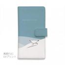 【手帳型】【FISH MAN】山シリーズ「雷鳥／冬のオス　雪原ダッシュ！」