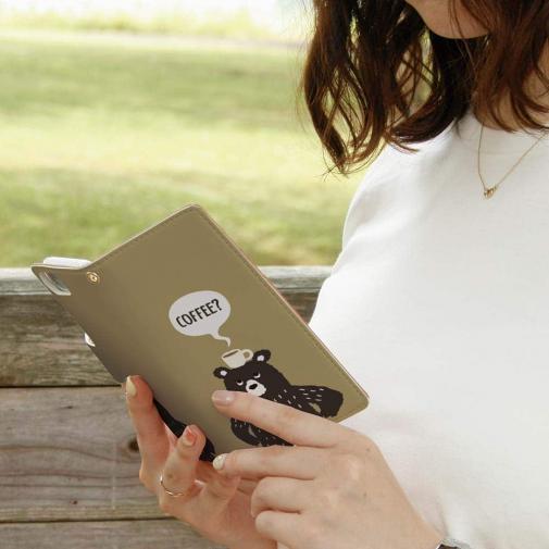【手帳型】クマさんとホットコーヒー(wakat)