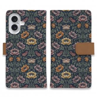 【手帳型】リバティの大花柄風 スモール・スザンナ