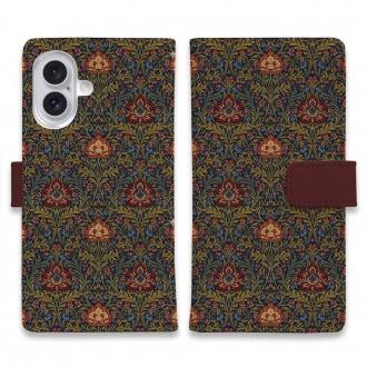 【手帳型】リバティの大花柄風 アンジェリカ・ガーラ